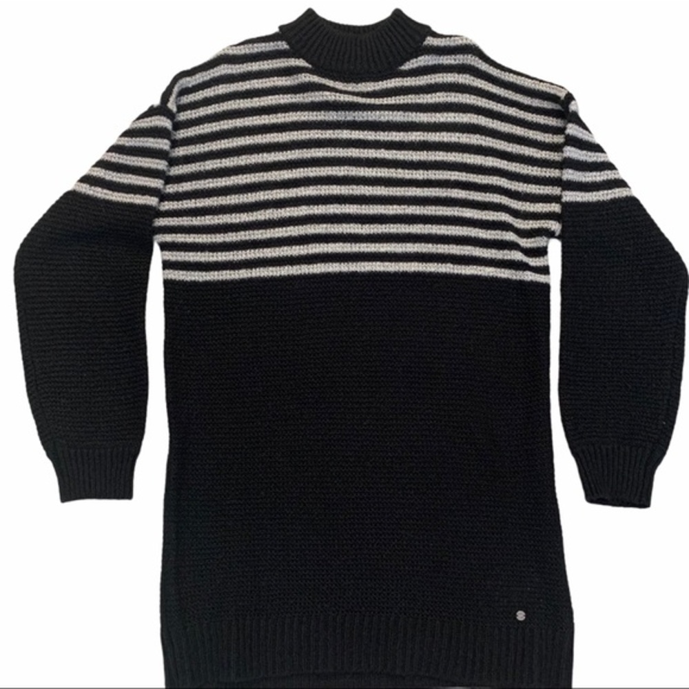 VOLCOM True To This Long Sweater Black and White